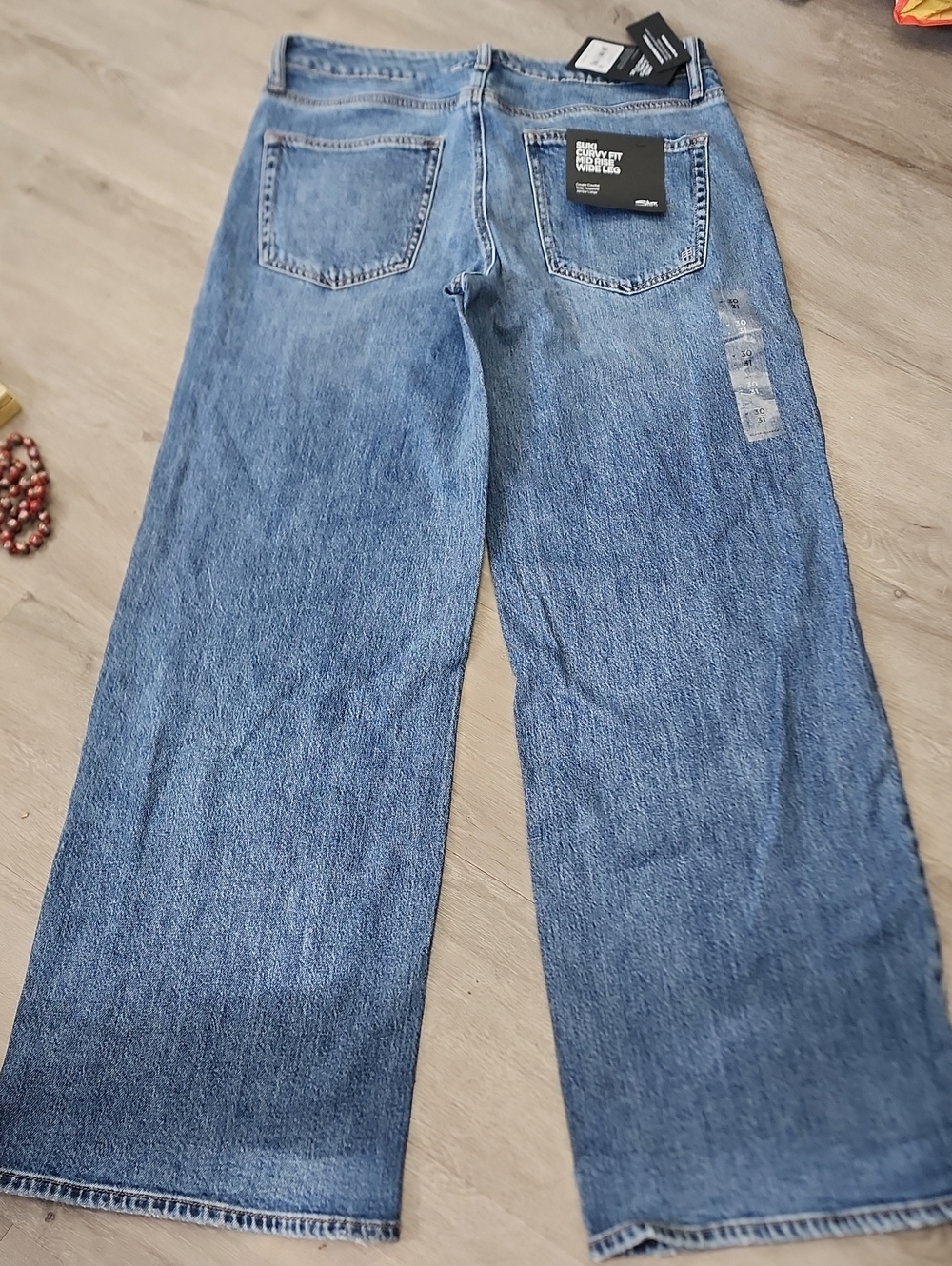 Silver Jeans Relaxed Wide-Leg Blue Denim